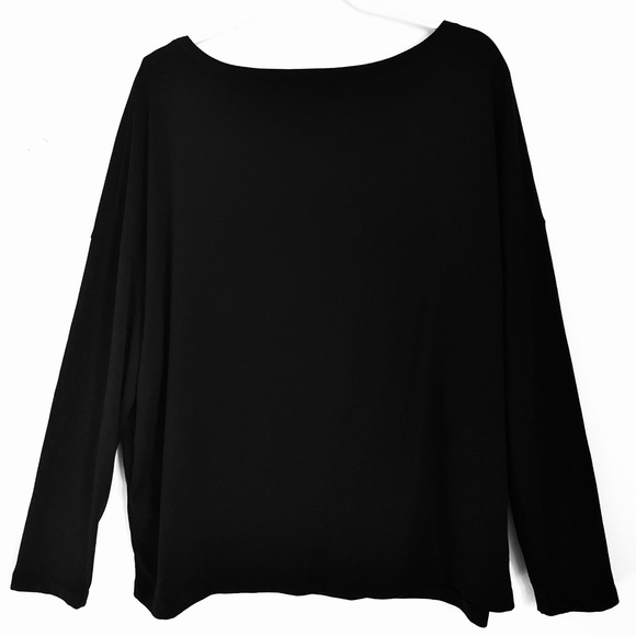 All Saints Oversize Long Sleeved Rita Top In Black Size XS EUC - Picture 7 of 16